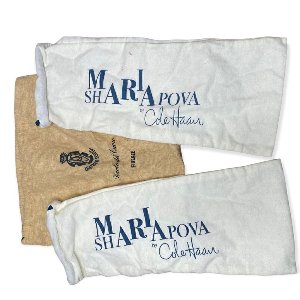 Cole Haan Maria Sharapova Soft shoe bags and Italian Leather drawstring bag